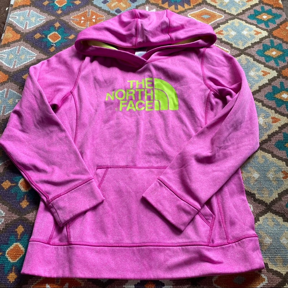 The North Face Women’s Pink & Green Hoodie Size M